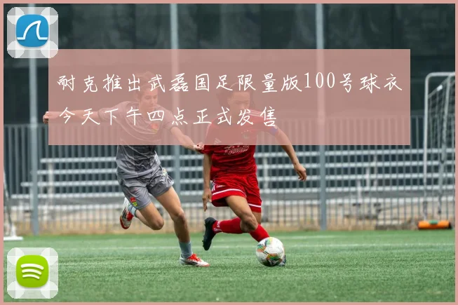 耐克推出武磊国足限量版100号球衣今天下午四点正式发售